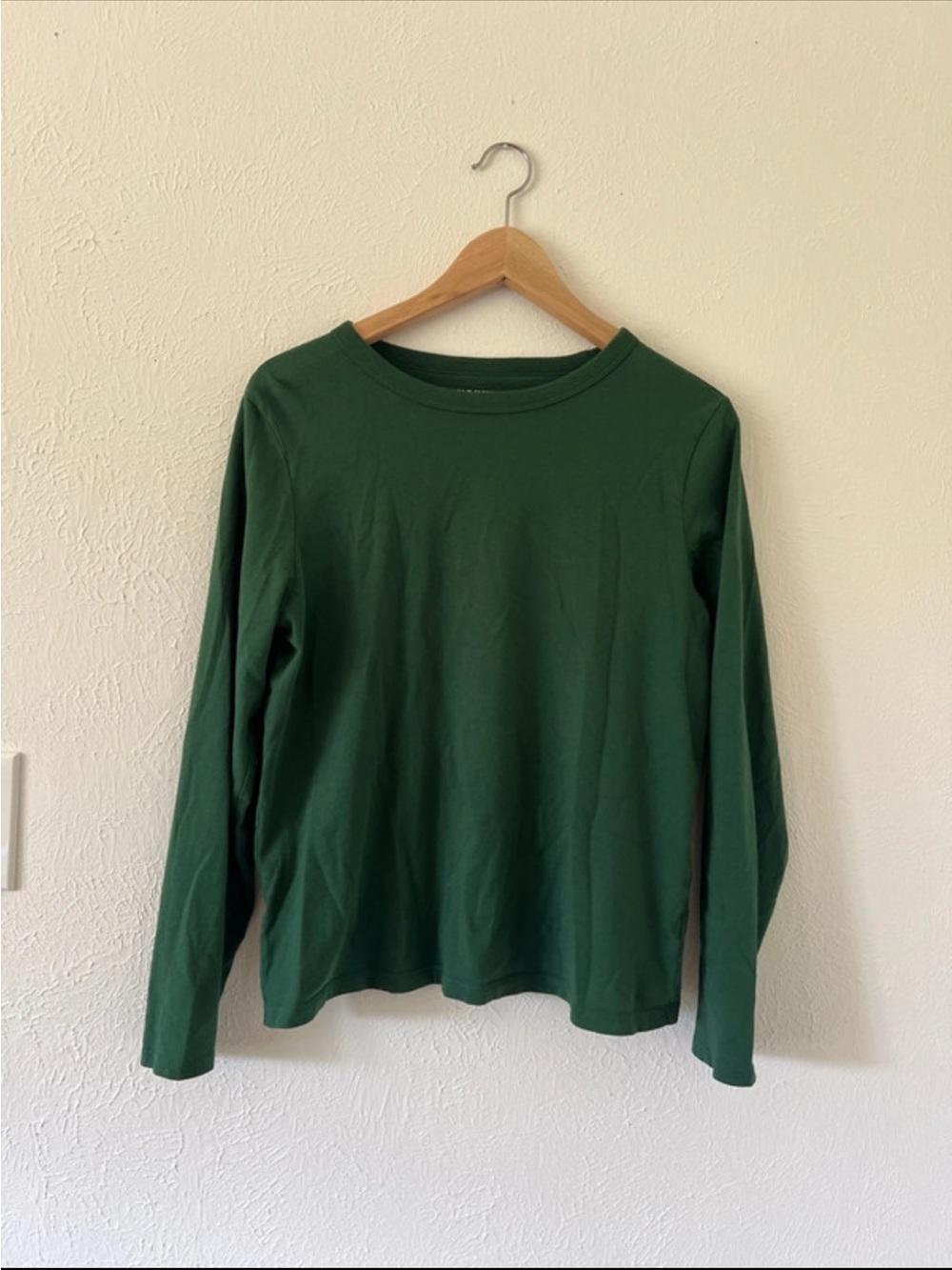 Old Navy Dark Green Long-Sleeve Crew Tee for Kids
